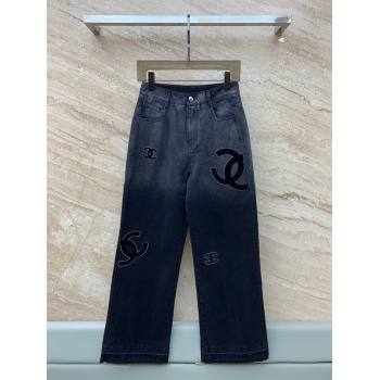 Chanel Denim Jeans CH113011 Black 2023 (VT-23113001)