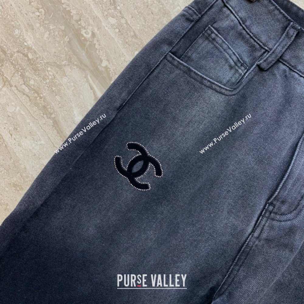 Chanel Denim Jeans CH113011 Black 2023 (VT-23113001)