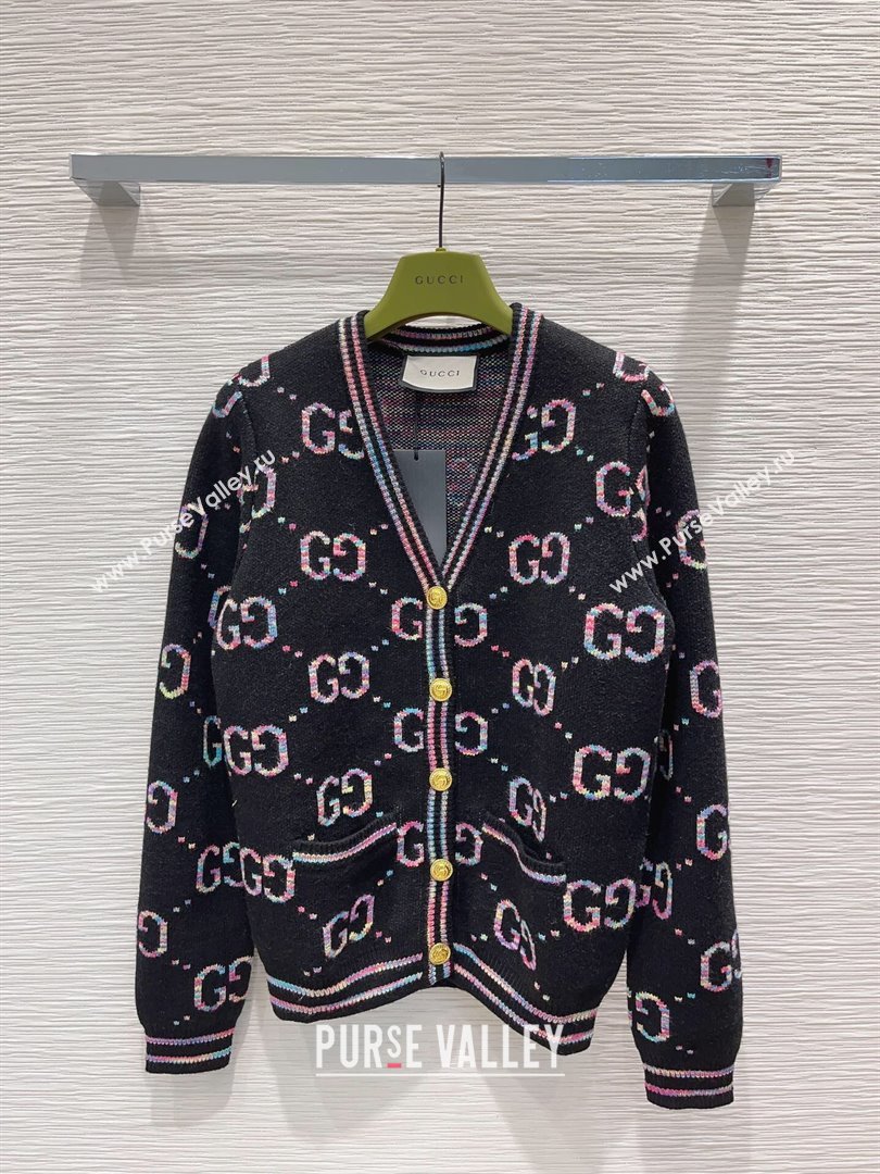 Gucci Wool Cardigan G112455 Black 2023 (Q-23112455)