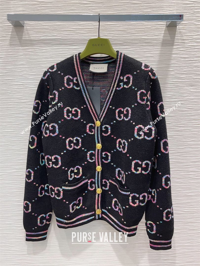 Gucci Wool Cardigan G112455 Black 2023 (Q-23112455)