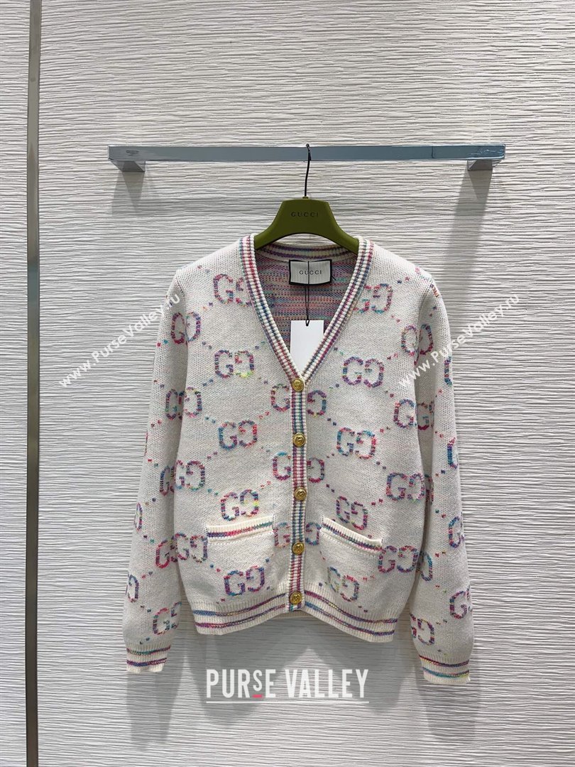 Gucci Wool Cardigan G112454 White 2023 (Q-23112454)