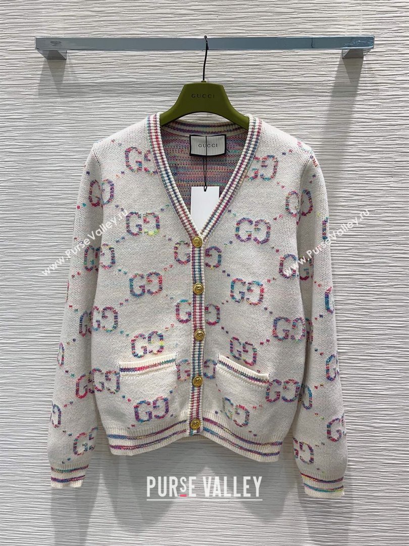 Gucci Wool Cardigan G112454 White 2023 (Q-23112454)