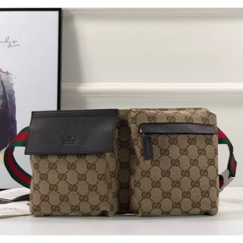 Gucci GG Canvas Belt Bag 28566 Brown 2024 (DLH-24031401)