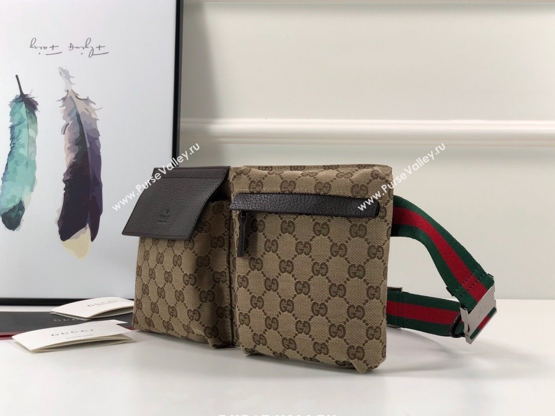 Gucci GG Canvas Belt Bag 28566 Brown 2024 (DLH-24031401)