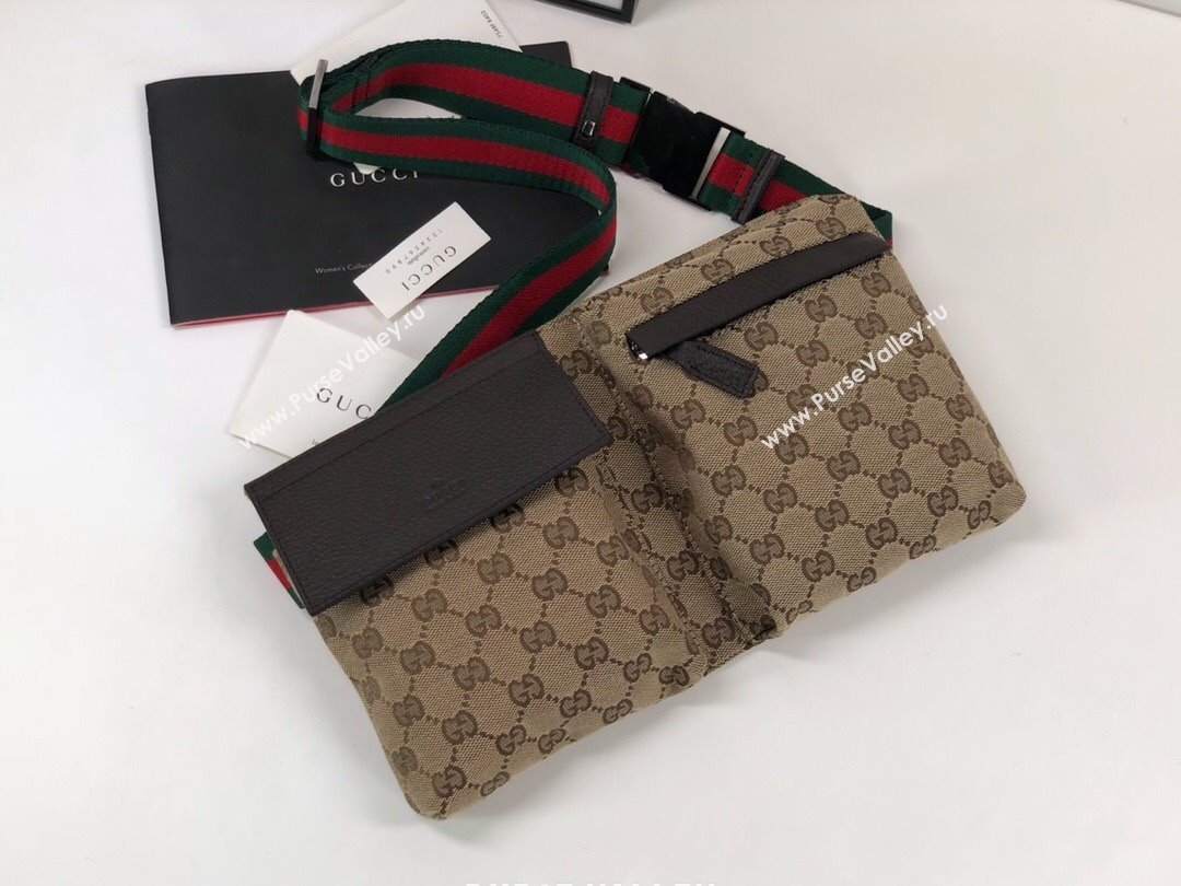 Gucci GG Canvas Belt Bag 28566 Brown 2024 (DLH-24031401)