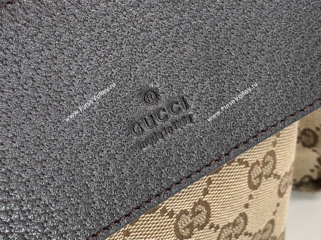 Gucci GG Canvas Belt Bag 28566 Brown 2024 (DLH-24031401)