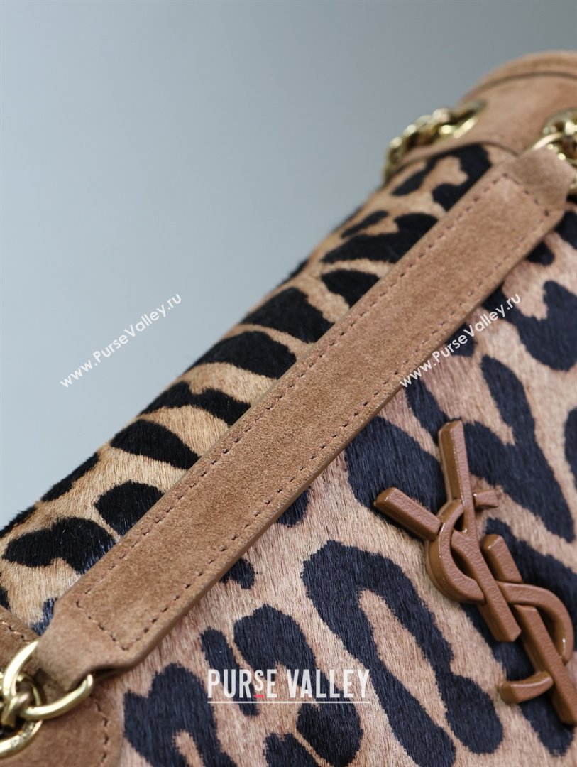 Saint Laurent Baby Nike Chain Bag in Pony Hair Leather 633151 Leopard 2025 (MHUI-25022111)