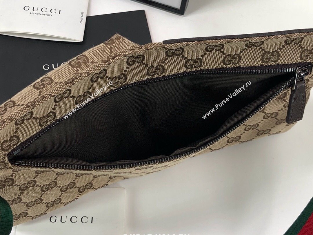 Gucci GG Canvas Belt Bag 28566 Brown 2024 (DLH-24031401)