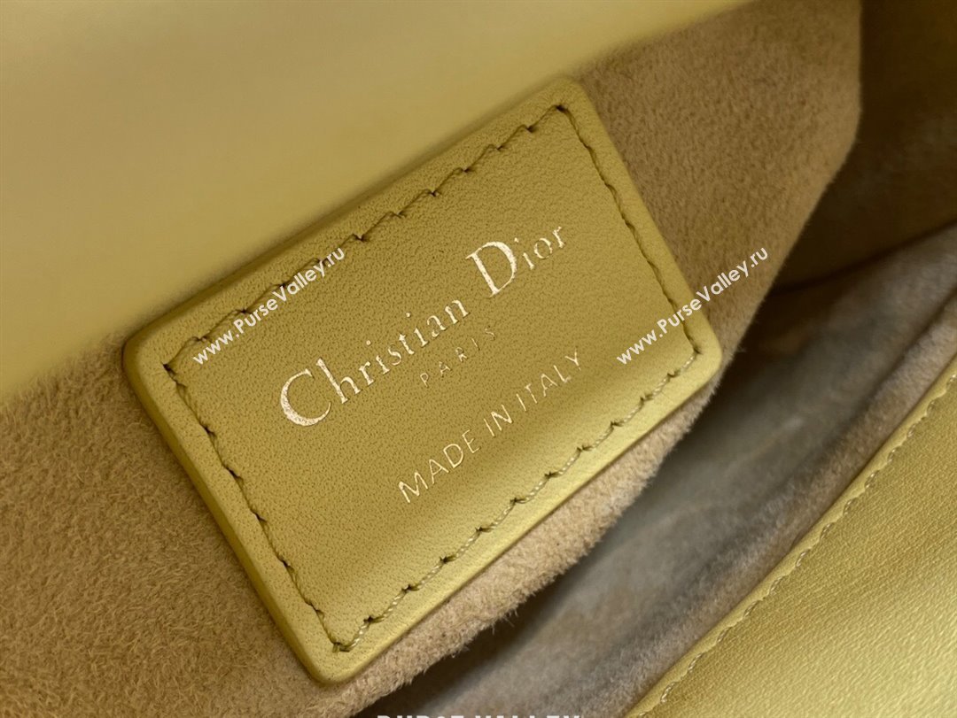 Dior Mini Lady Dior Bag in Yellow Cannage Lambskin 2024 (XXG-24070307)