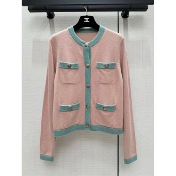 Chanel Cashmere Cardigan CH113019 Pink 2023 (Q-23113019)