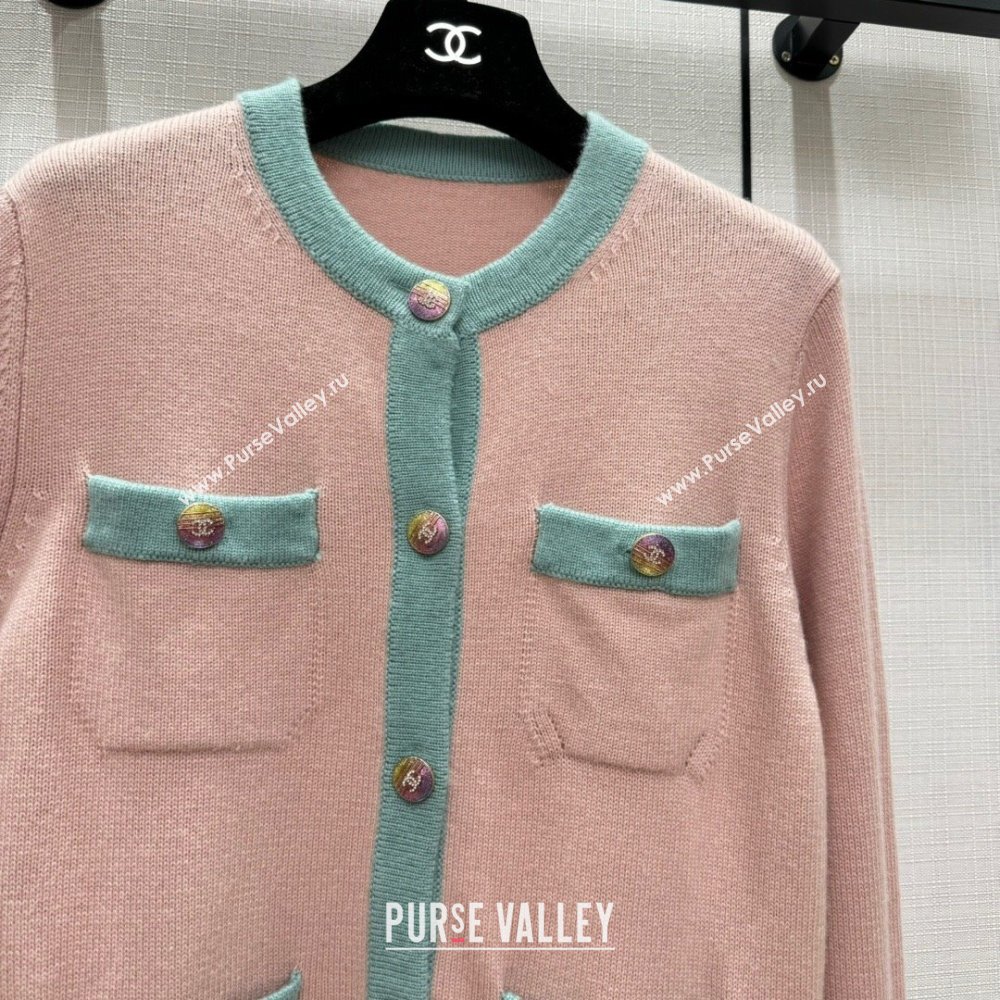 Chanel Cashmere Cardigan CH113019 Pink 2023 (Q-23113019)