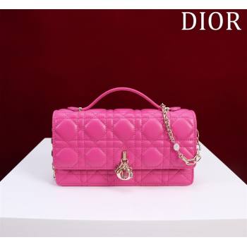 Dior My Dior Mini Bag in Cannage Lambskin 0980 Rosy 2024 (DMZ-24050706)