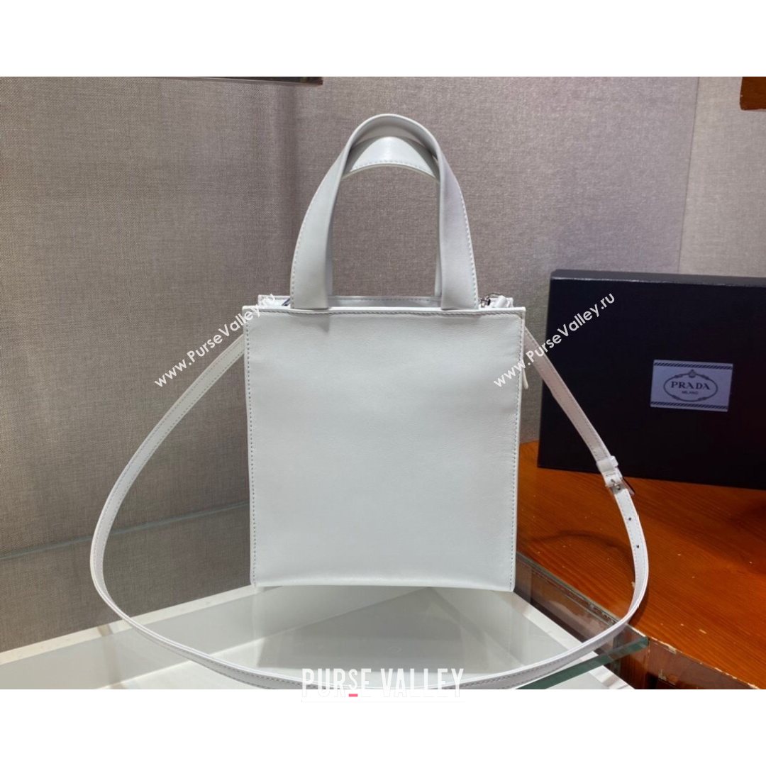 Prada Nappa Leather Tote Bag 1BG418 White 2021 (YZ-21080429)