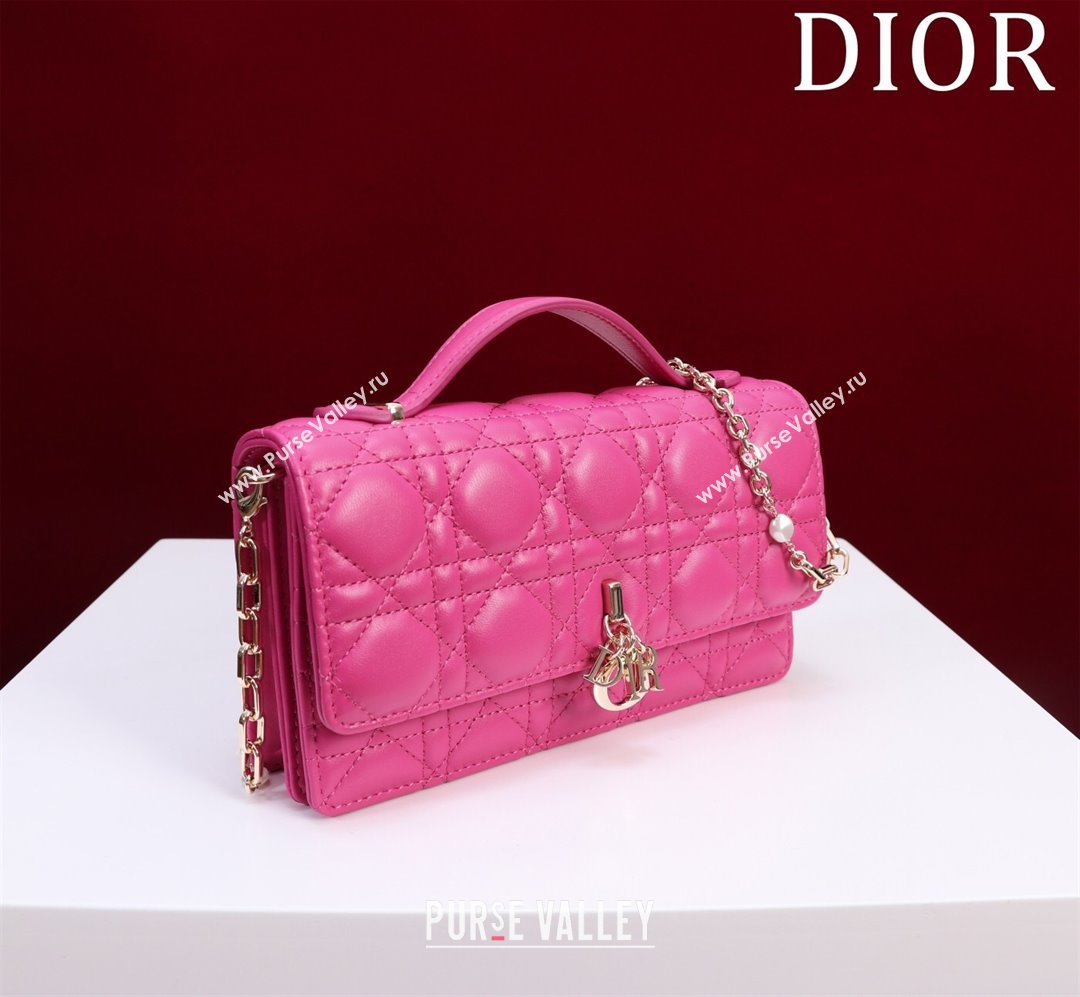 Dior My Dior Mini Bag in Cannage Lambskin 0980 Rosy 2024 (DMZ-24050706)