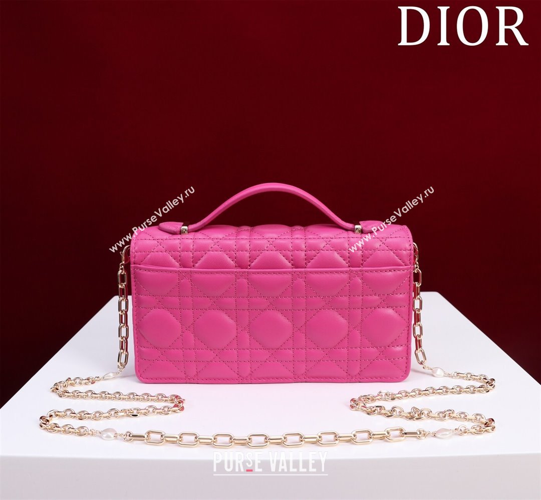 Dior My Dior Mini Bag in Cannage Lambskin 0980 Rosy 2024 (DMZ-24050706)