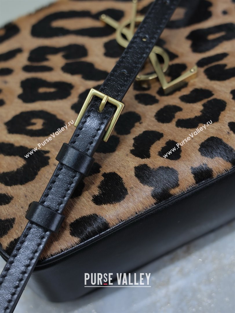 Saint Laurent Lou Camera Shoulder Bag in Pony Hair Leather 520534 Leopard 2025 (MHUI-25022113)