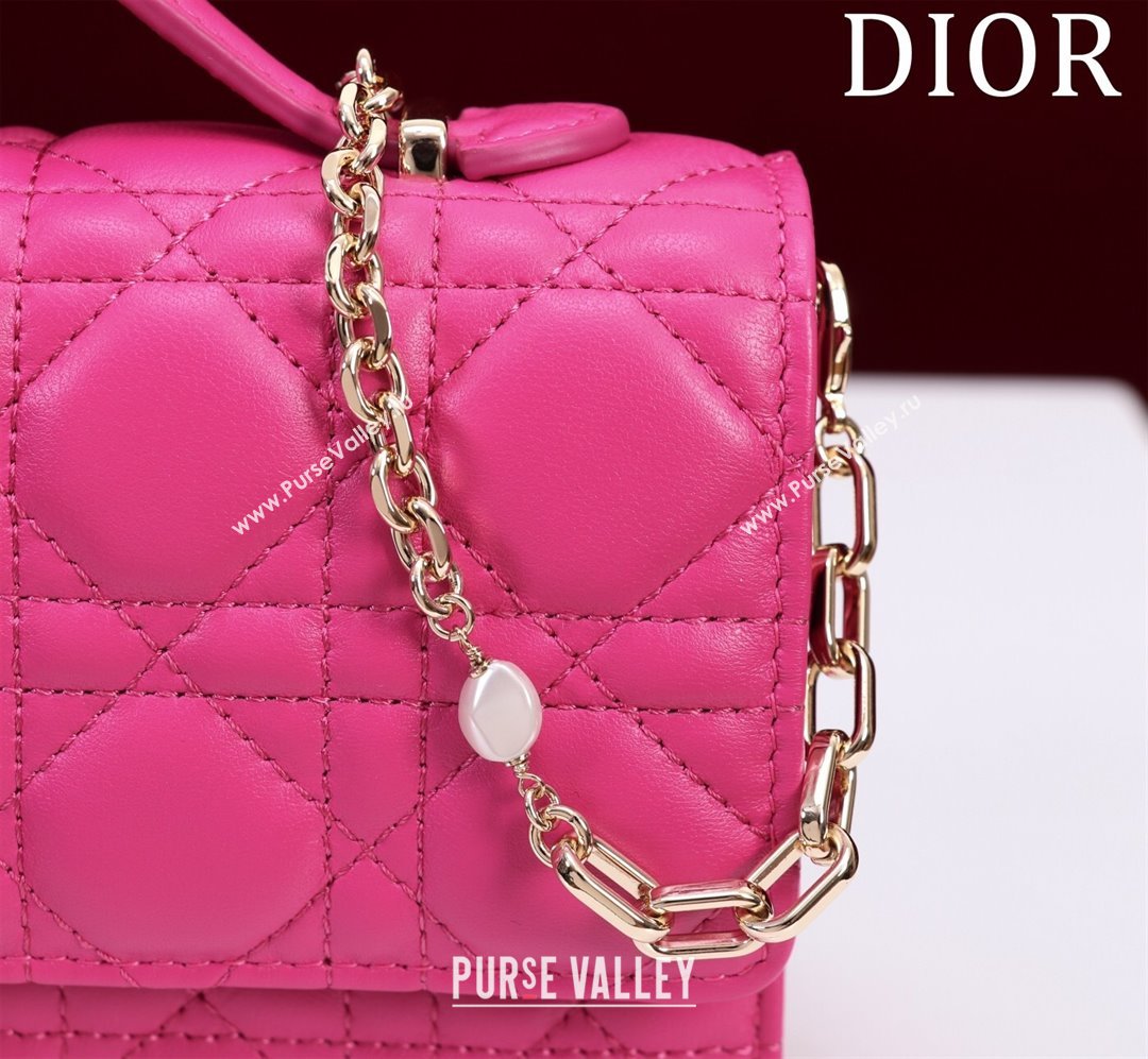 Dior My Dior Mini Bag in Cannage Lambskin 0980 Rosy 2024 (DMZ-24050706)