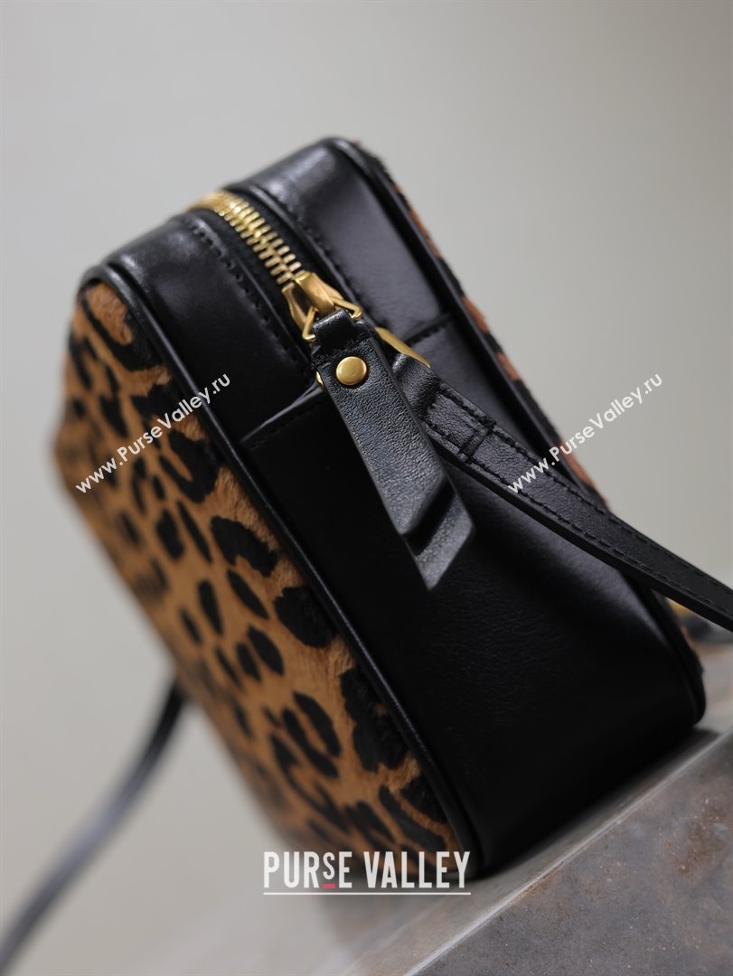 Saint Laurent Lou Camera Shoulder Bag in Pony Hair Leather 520534 Leopard 2025 (MHUI-25022113)