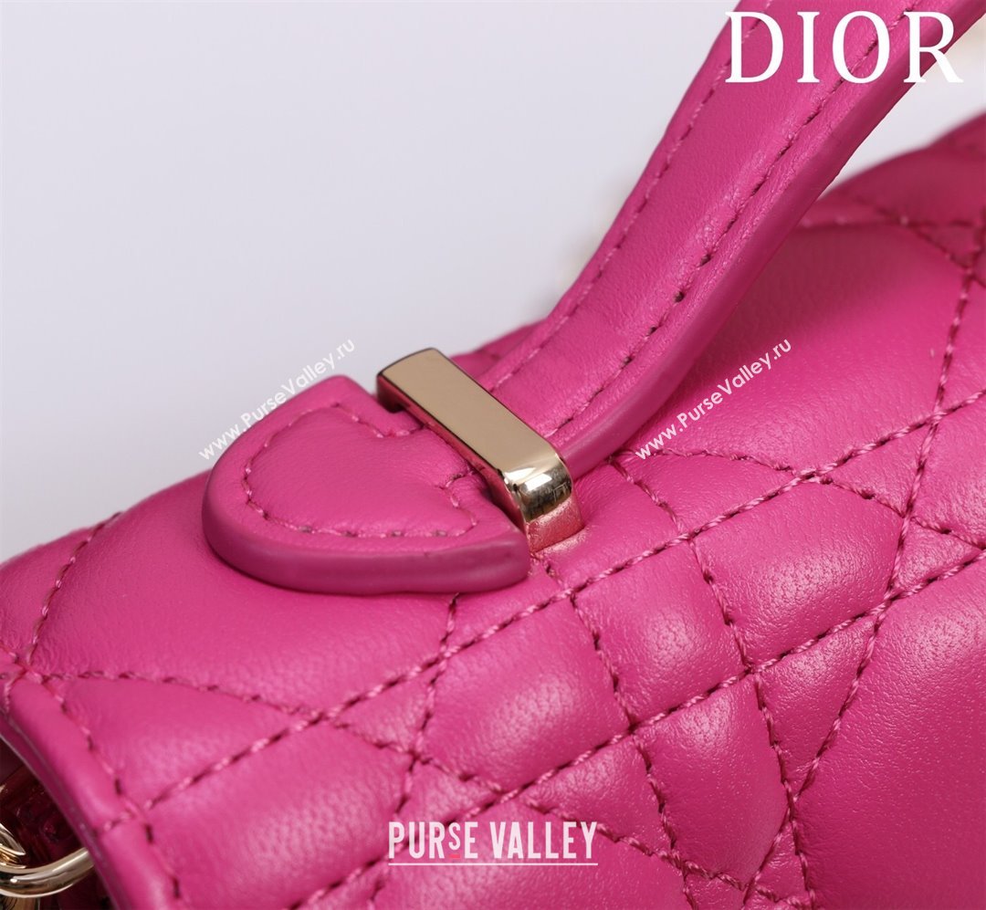 Dior My Dior Mini Bag in Cannage Lambskin 0980 Rosy 2024 (DMZ-24050706)