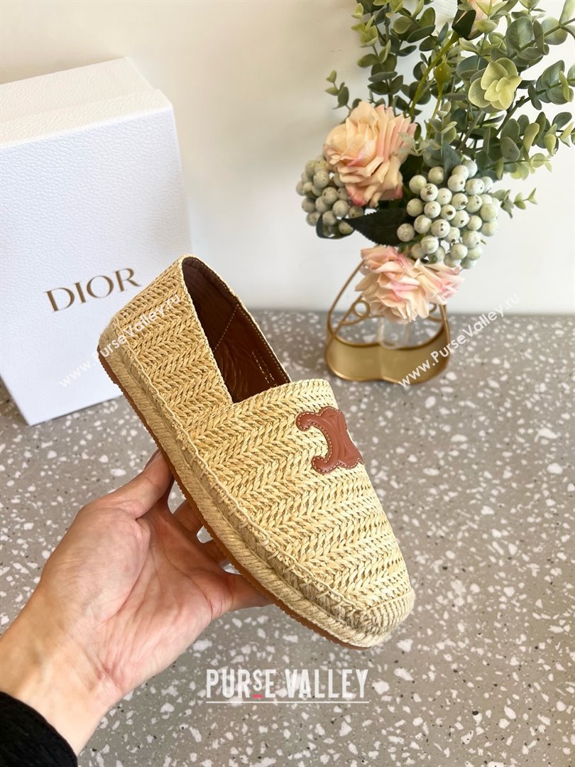 Celine Straw Espadrilles C022614 Brown 2025 (JDF-25022614)