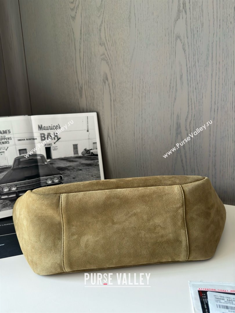 Saint Laurent Bea Tote in Suede 763435 Barley Green 2025 Top Quality (HONGS-25031715)