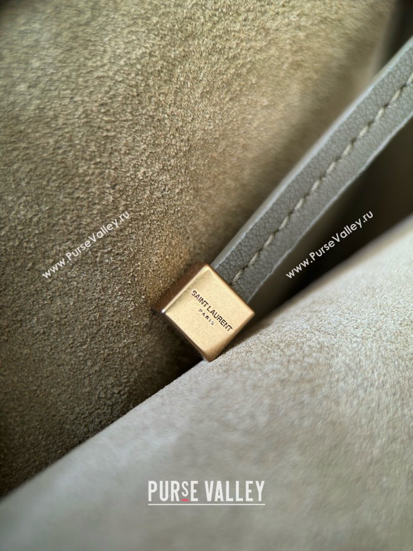 Saint Laurent Bea Tote in Suede 763435 Barley Green 2025 Top Quality (HONGS-25031715)