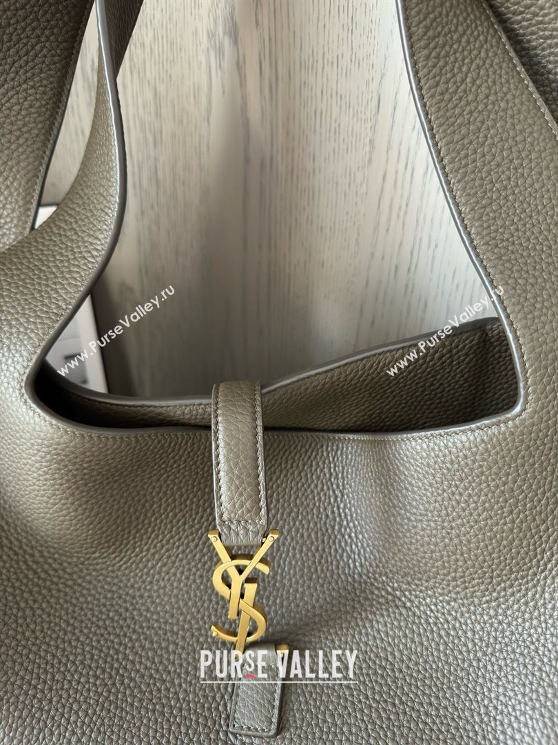 Saint Laurent Bea Tote in Suede 763435 Musk Green 2025 Top Quality (HONGS-25031716)