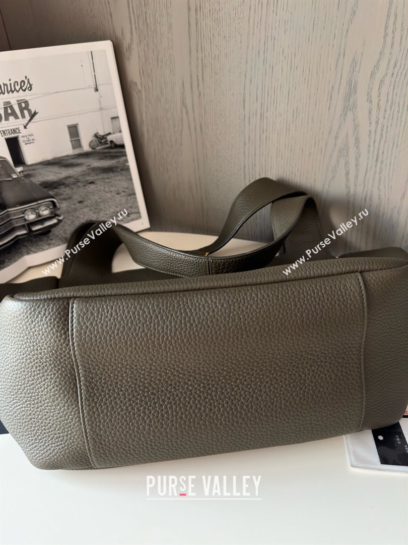 Saint Laurent Bea Tote in Suede 763435 Musk Green 2025 Top Quality (HONGS-25031716)