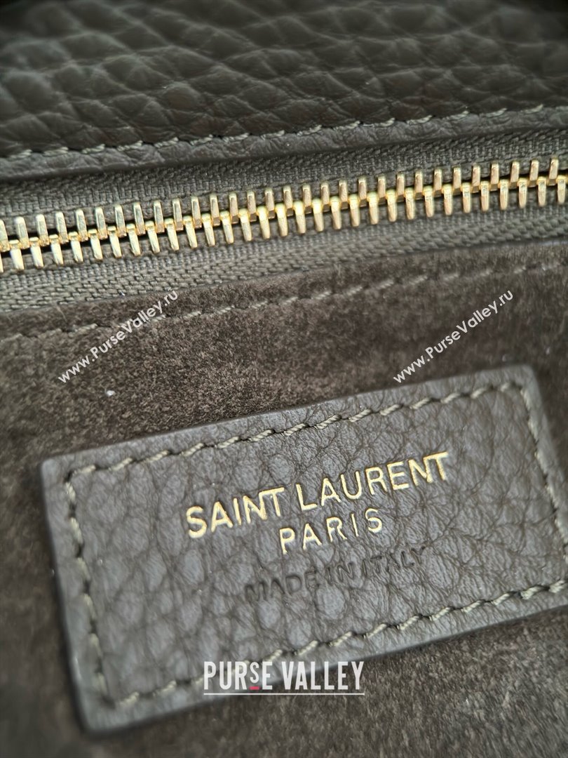 Saint Laurent Bea Tote in Suede 763435 Musk Green 2025 Top Quality (HONGS-25031716)