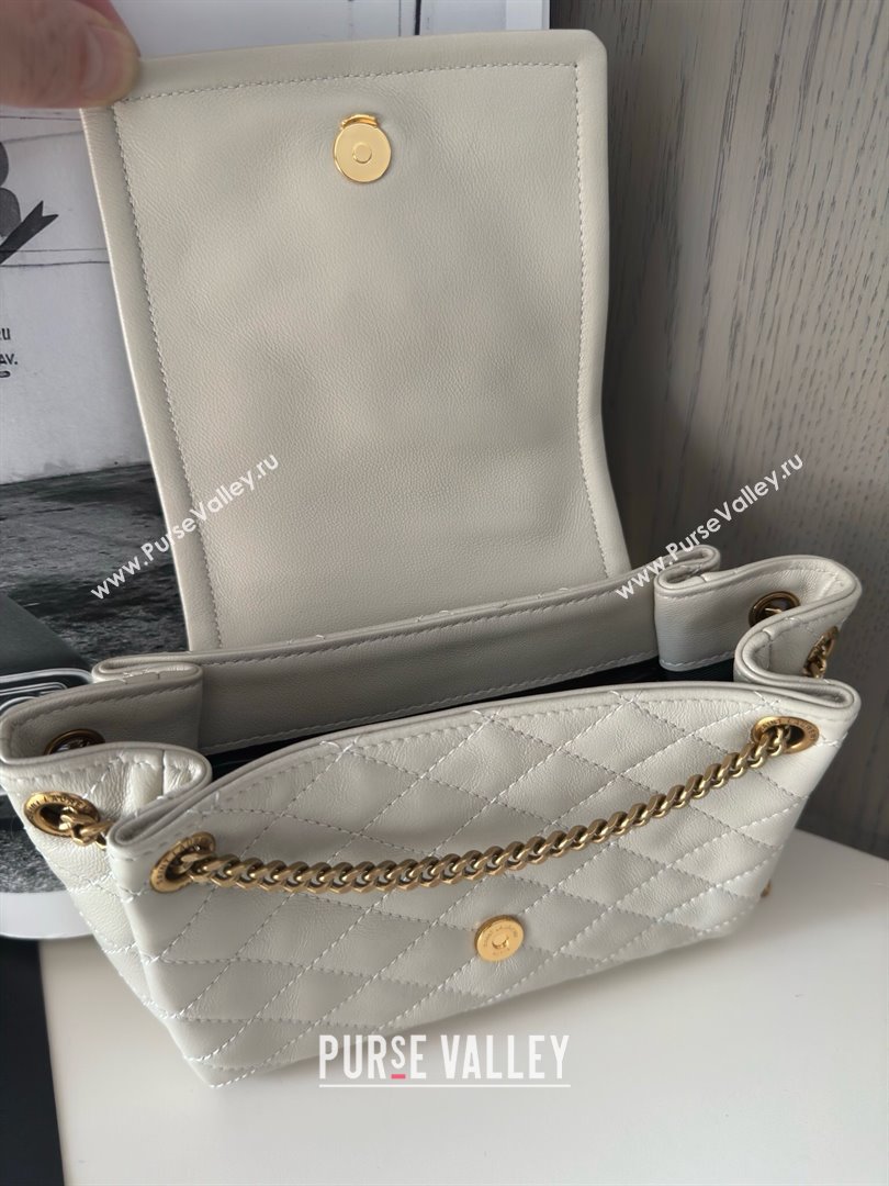 Saint Laurent Monogram Mini Nolita in Lambskin Leather 672738 White 2025 Top Quality (YONGS-25022615)