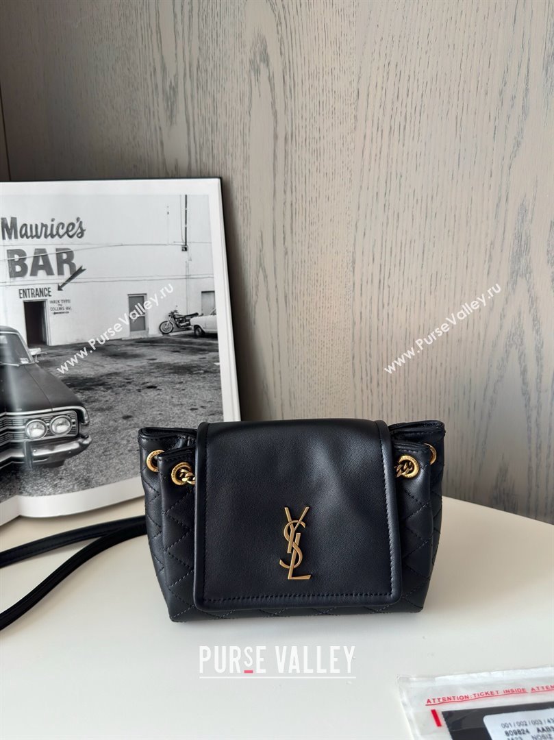 Saint Laurent Monogram Mini Nolita in Lambskin Leather 672738 Black 2025 Top Quality (YONGS-25022616)