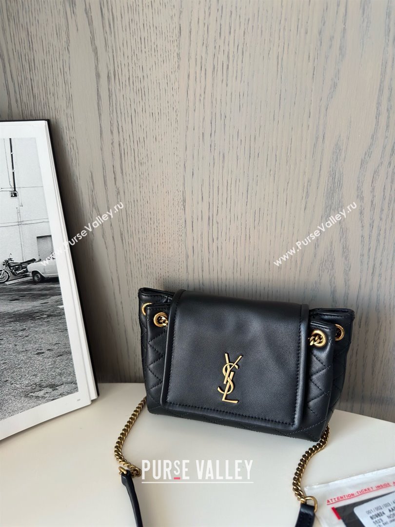 Saint Laurent Monogram Mini Nolita in Lambskin Leather 672738 Black 2025 Top Quality (YONGS-25022616)