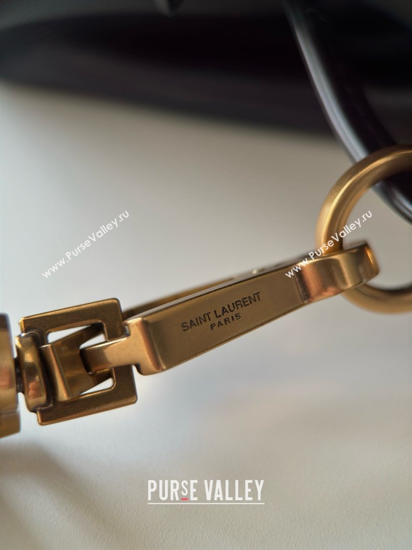 Saint Laurent Paris Vii Pochon Bucket Bag in Black Lambskin 804302 2025 Top Quality (HONGS-25022705)