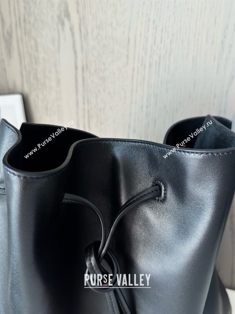 Saint Laurent Paris Vii Pochon Bucket Bag in Black Lambskin 804302 2025 Top Quality (HONGS-25022705)