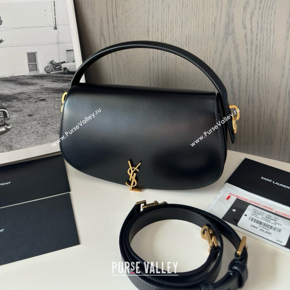 Saint Laurent Voltaire Bag in Box Leather 787671 Black 2025 Top Quality (HONGS-25022708)