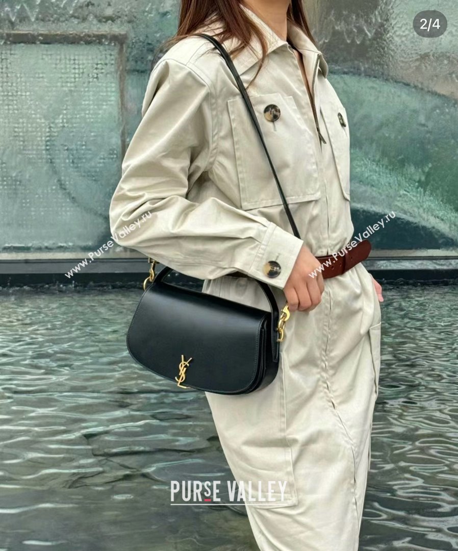 Saint Laurent Voltaire Bag in Box Leather 787671 Black 2025 Top Quality (HONGS-25022708)