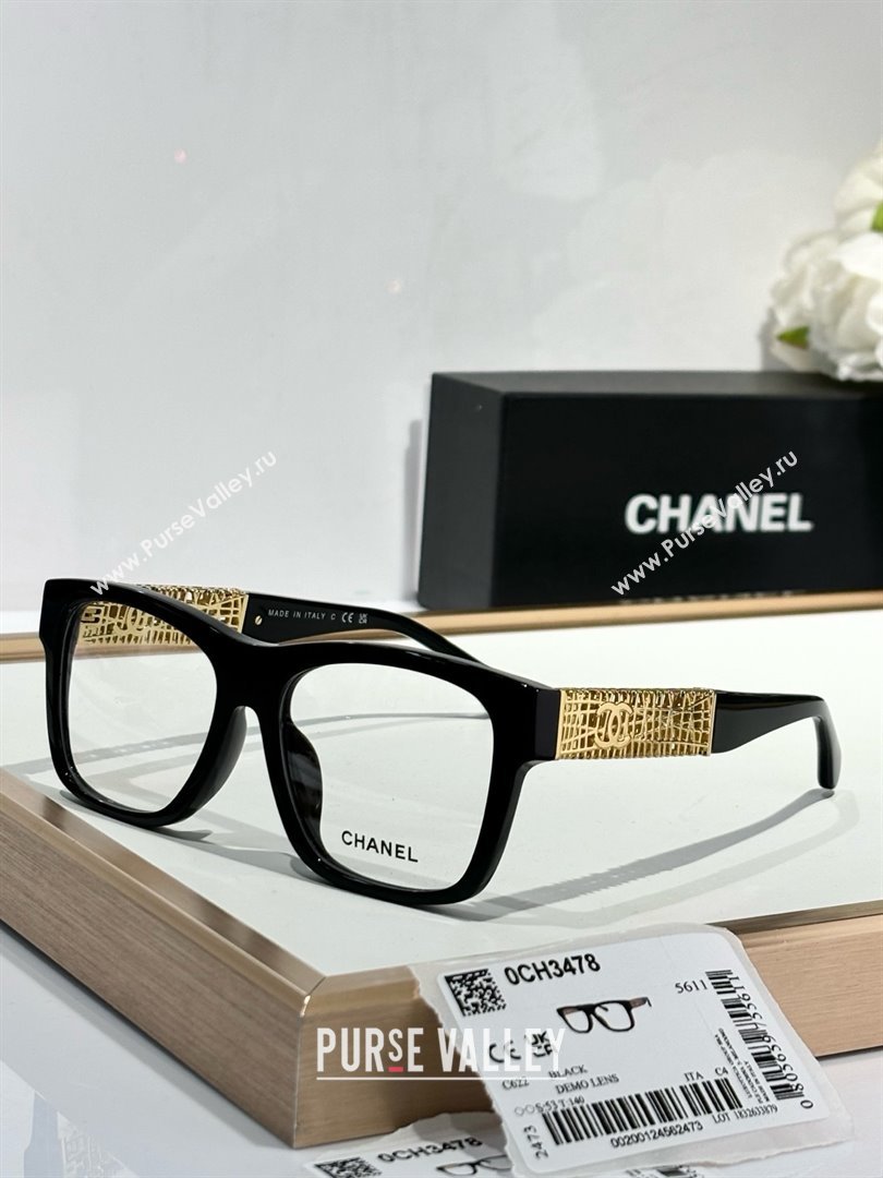 Chanel Glasses 3478 Black 2025 (A-25022801)