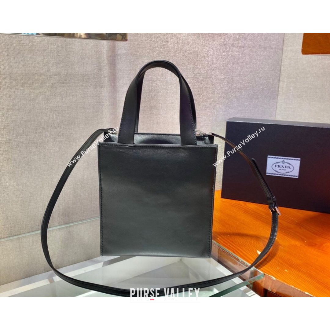 Prada Nappa Leather Tote Bag 1BG418 Black 2021 (YZ-21080430)