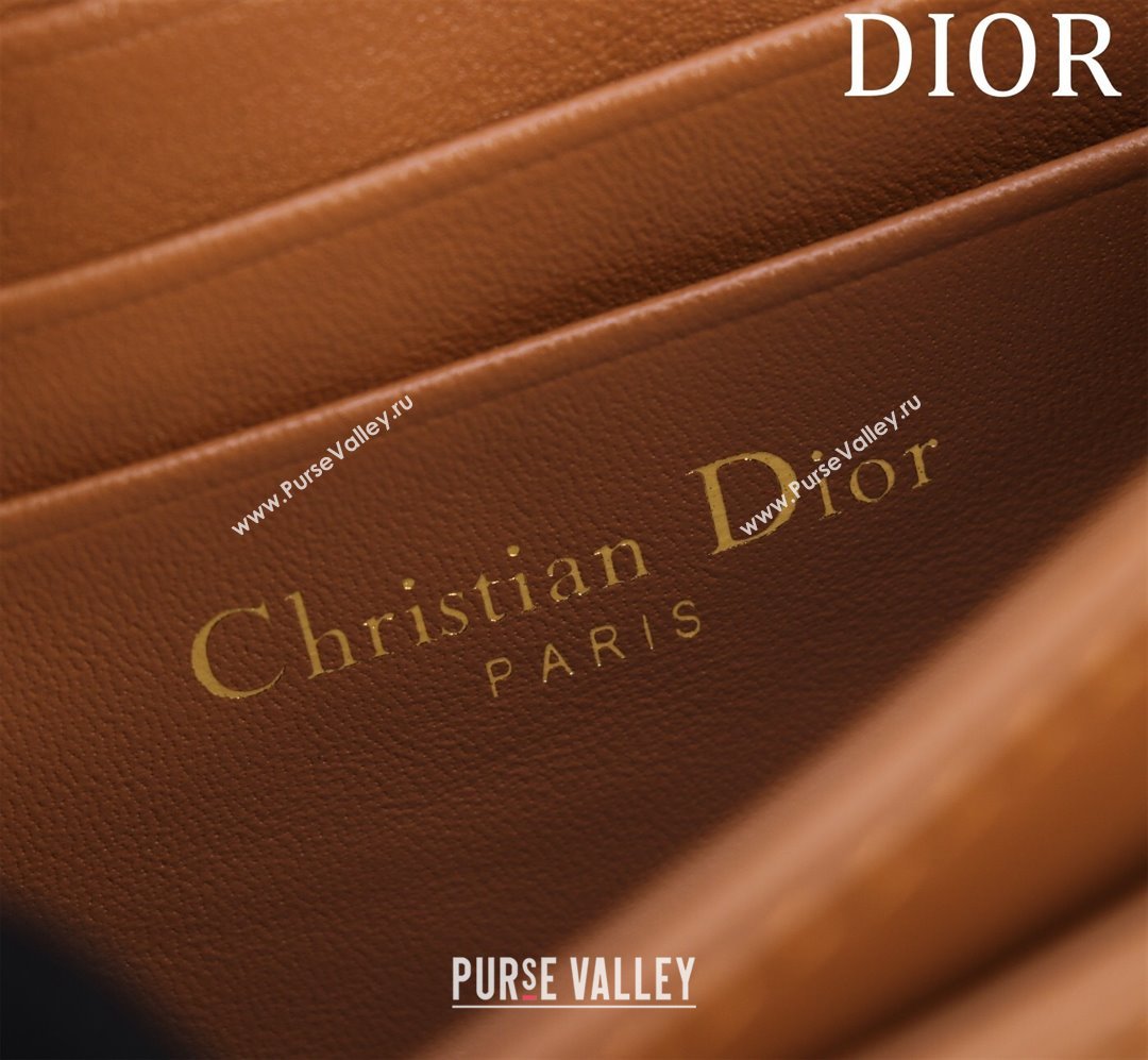 Dior My Dior Mini Bag in Cannage Lambskin 0980 Brown 2024 (DMZ-24050707)