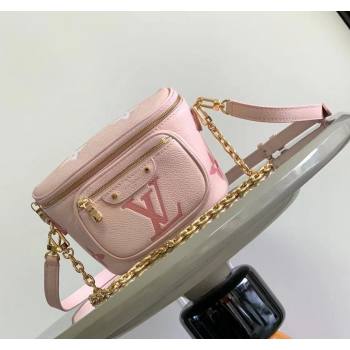 Louis Vuitton Mini Bumbag in Monogram Empreinte Embossed Leather M85636 Pink 2024 (K-24031402)