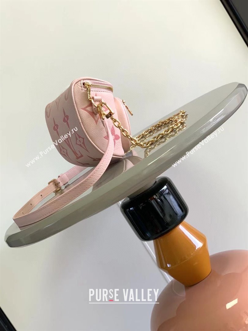 Louis Vuitton Mini Bumbag in Monogram Empreinte Embossed Leather M85636 Pink 2024 (K-24031402)