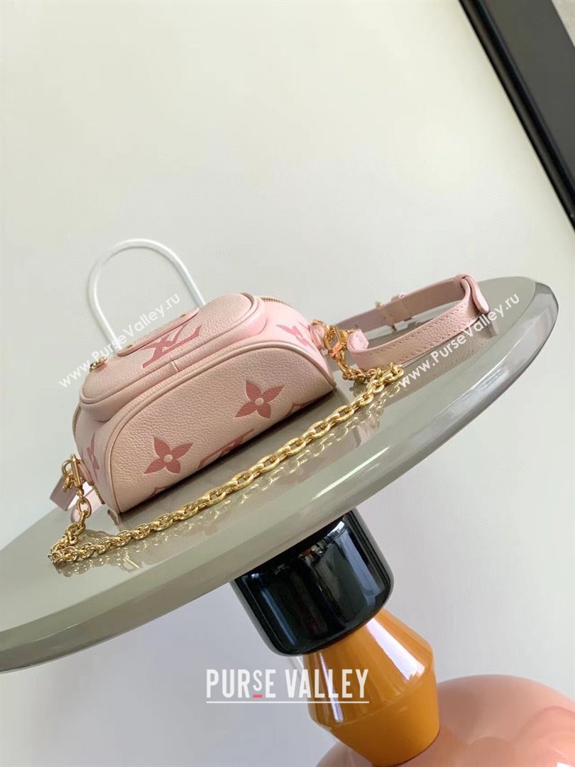 Louis Vuitton Mini Bumbag in Monogram Empreinte Embossed Leather M85636 Pink 2024 (K-24031402)