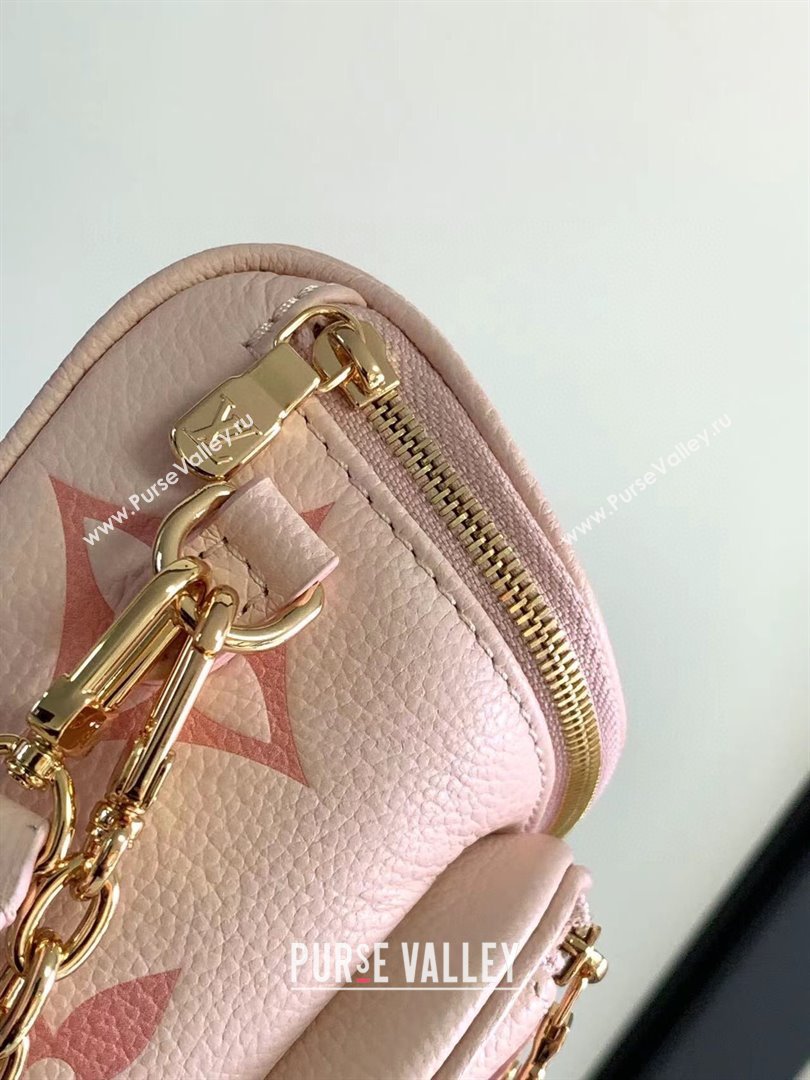 Louis Vuitton Mini Bumbag in Monogram Empreinte Embossed Leather M85636 Pink 2024 (K-24031402)