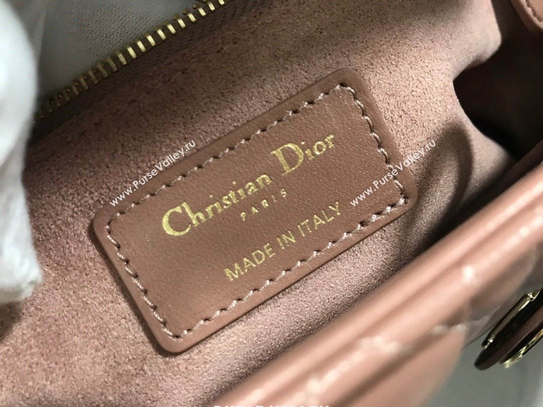 Dior Large Lady Dior Bag in Lambskin Leather M0566 Nude Pink/Gold 2024 (XXG-24070310)