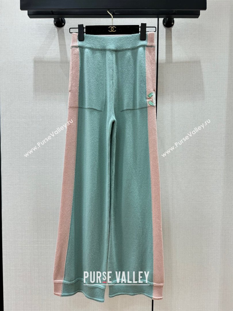 Chanel Cashmere Pants CH113023 Green 2023 (Q-23113023)