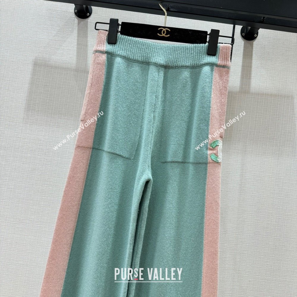 Chanel Cashmere Pants CH113023 Green 2023 (Q-23113023)