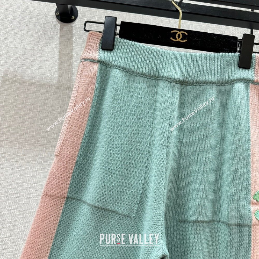 Chanel Cashmere Pants CH113023 Green 2023 (Q-23113023)