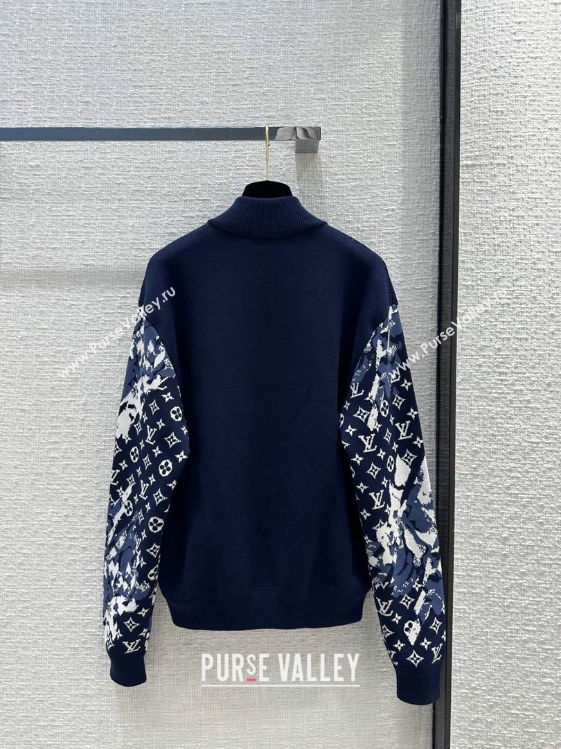 Louis Vuitton Monogram Knit Jacket LV102648 Blue 2023 (Q-23102648)