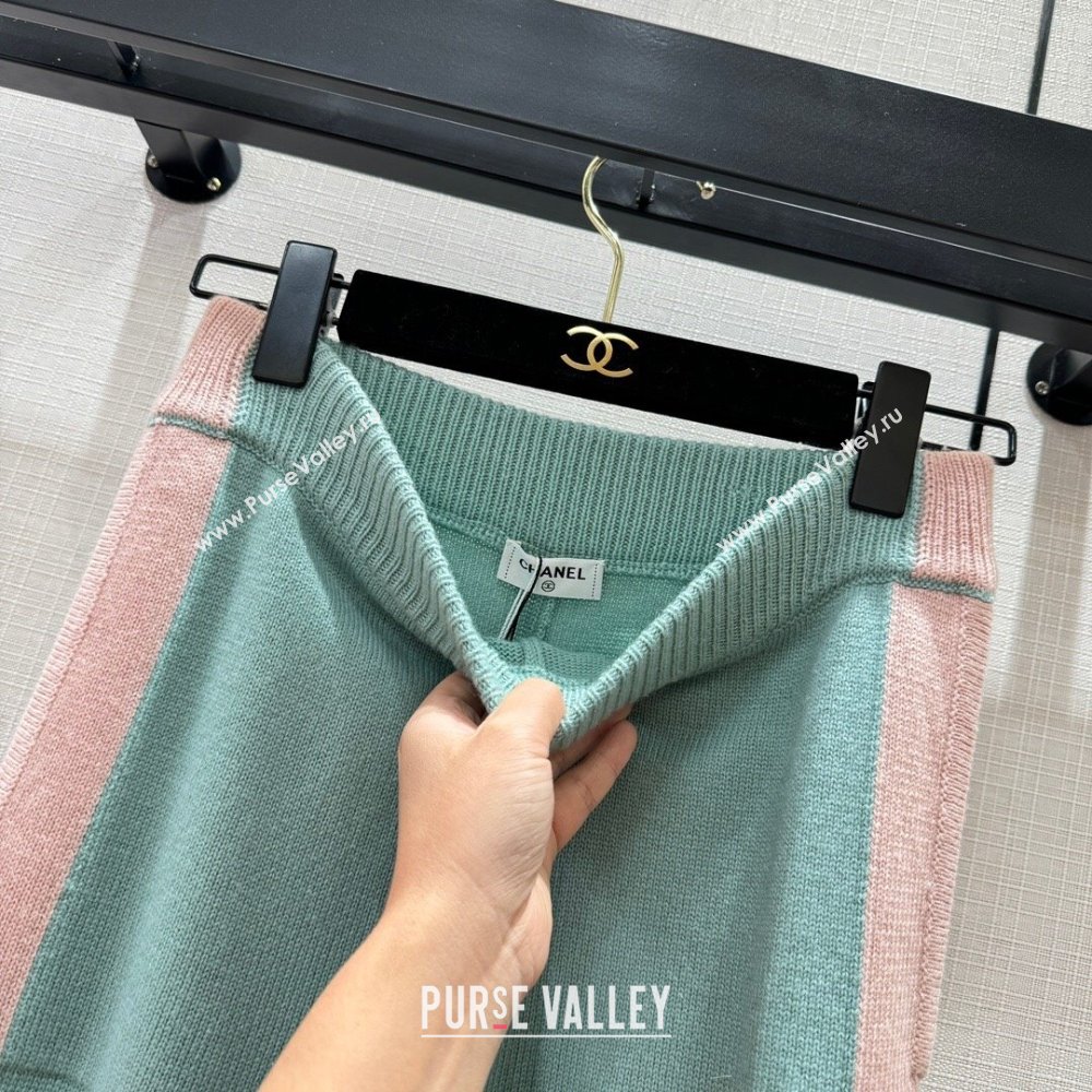 Chanel Cashmere Pants CH113023 Green 2023 (Q-23113023)