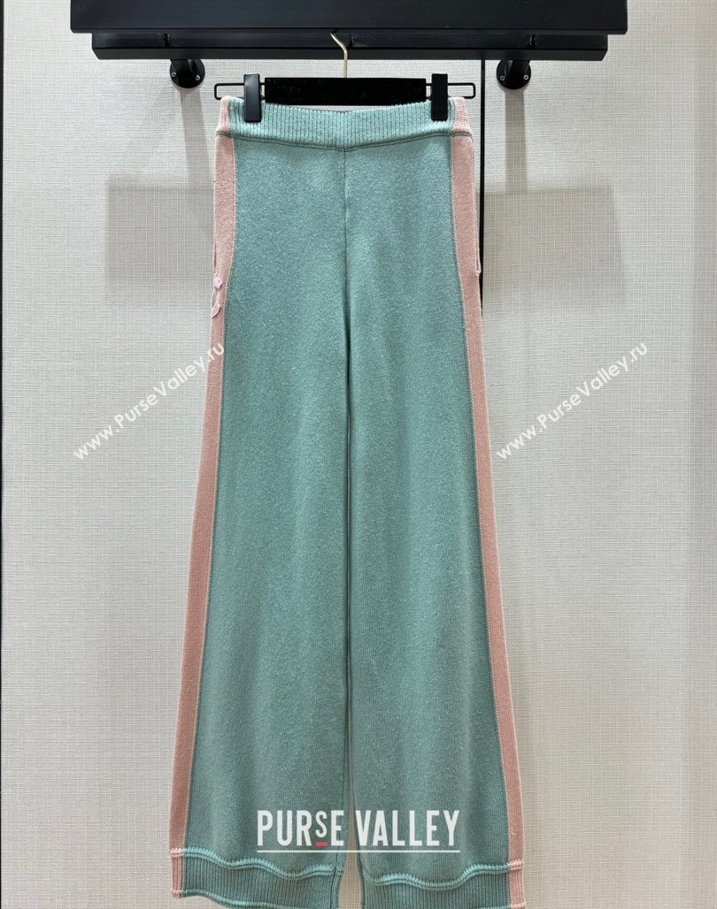 Chanel Cashmere Pants CH113023 Green 2023 (Q-23113023)